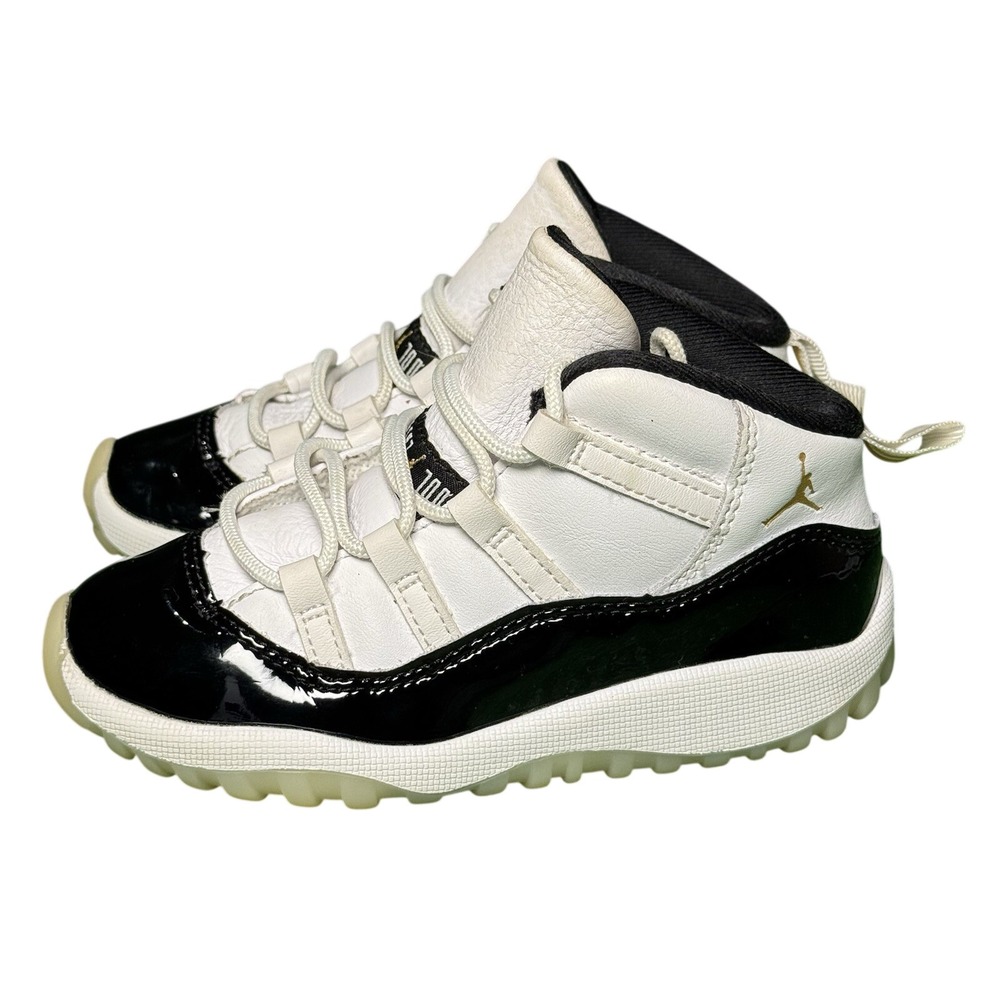 Nike Air Jordan 11 Retro Gratitude 2023 Toddler TD White Black 378040-170 9C